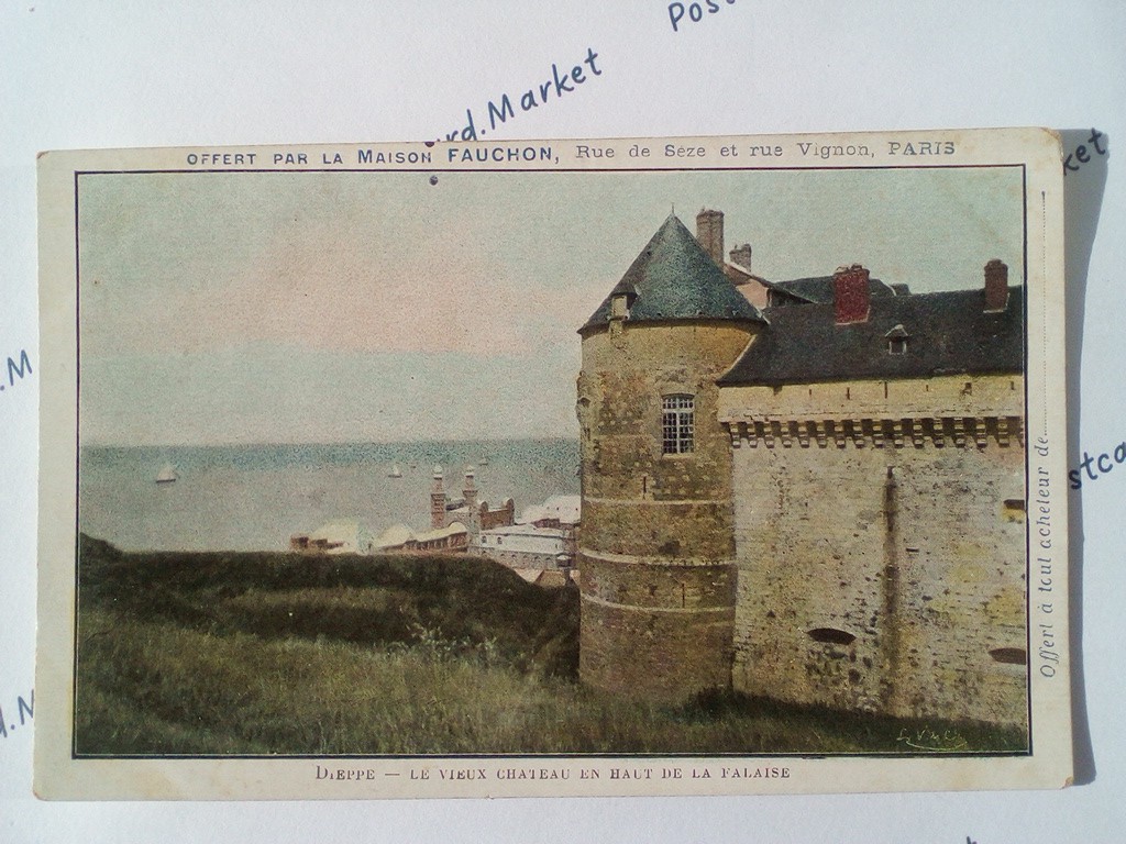 /France/Dieppe/FR_place_19xx_Dieppe. LE VIEUX CHATEAU EN HAUT DE LA FALAISE. Maison FAUCHON.jpg